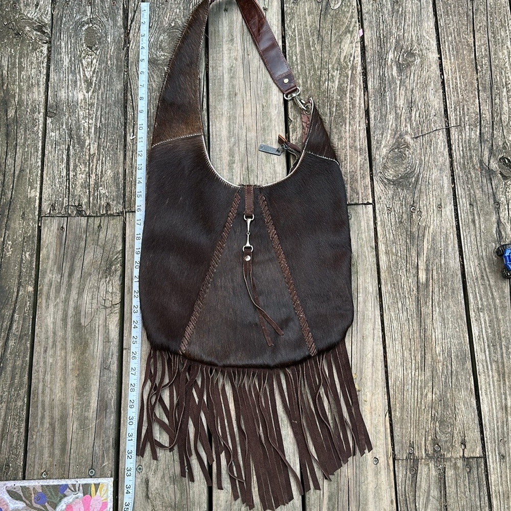 Leather fringe bag purse - Picture 5 of 5